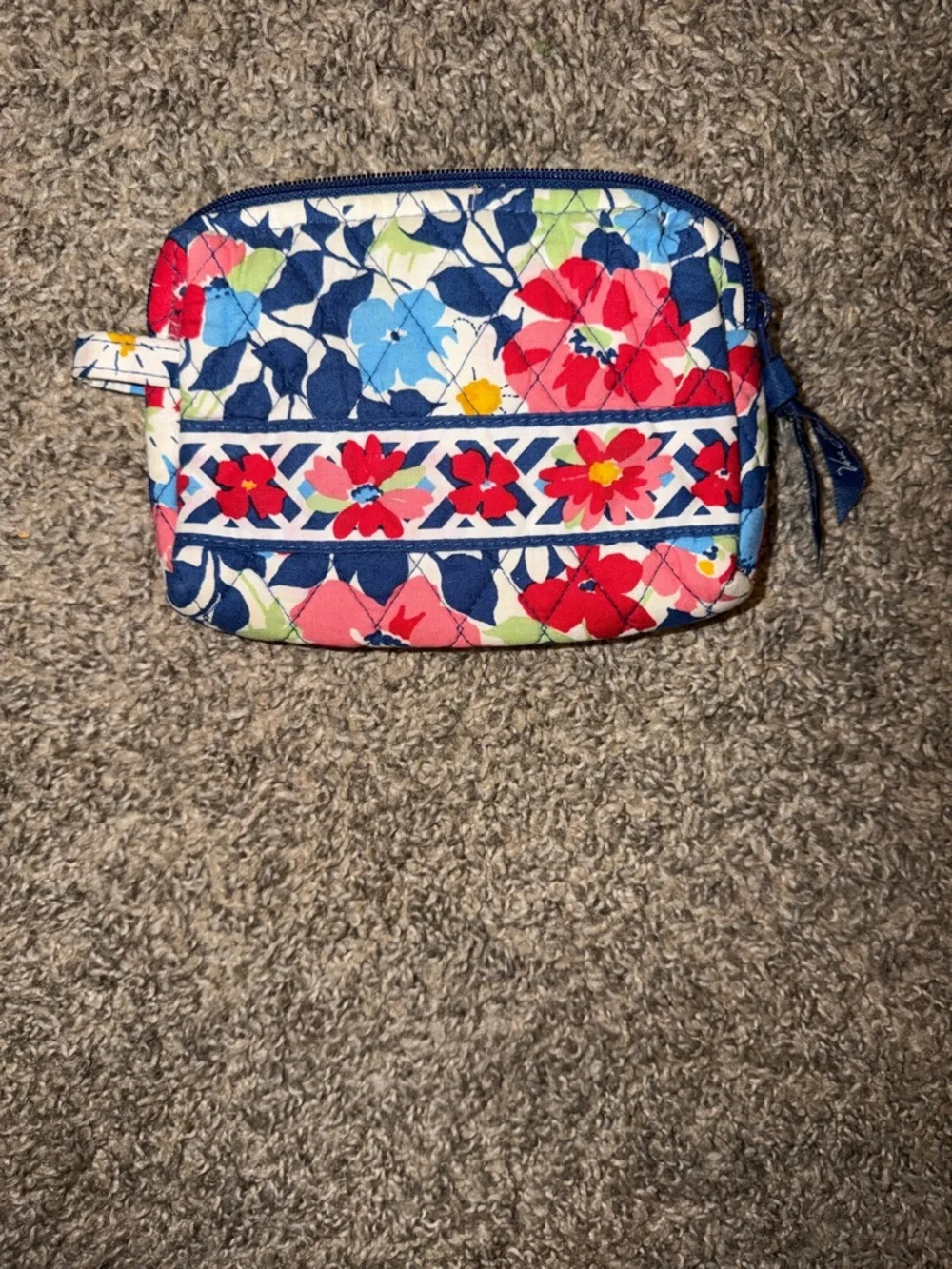 Vera Bradley Summer Cottage Cosmetic Zip Pouch